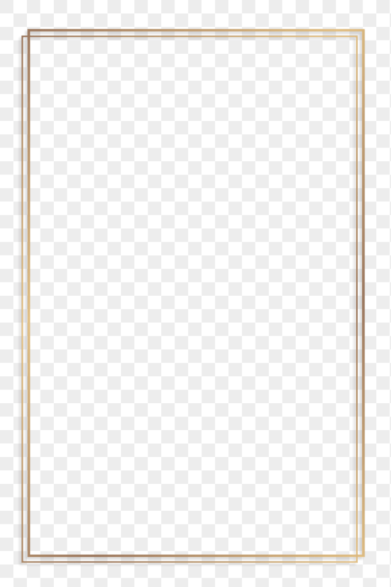 Golden frame png sticker, transparent | Free PNG - rawpixel