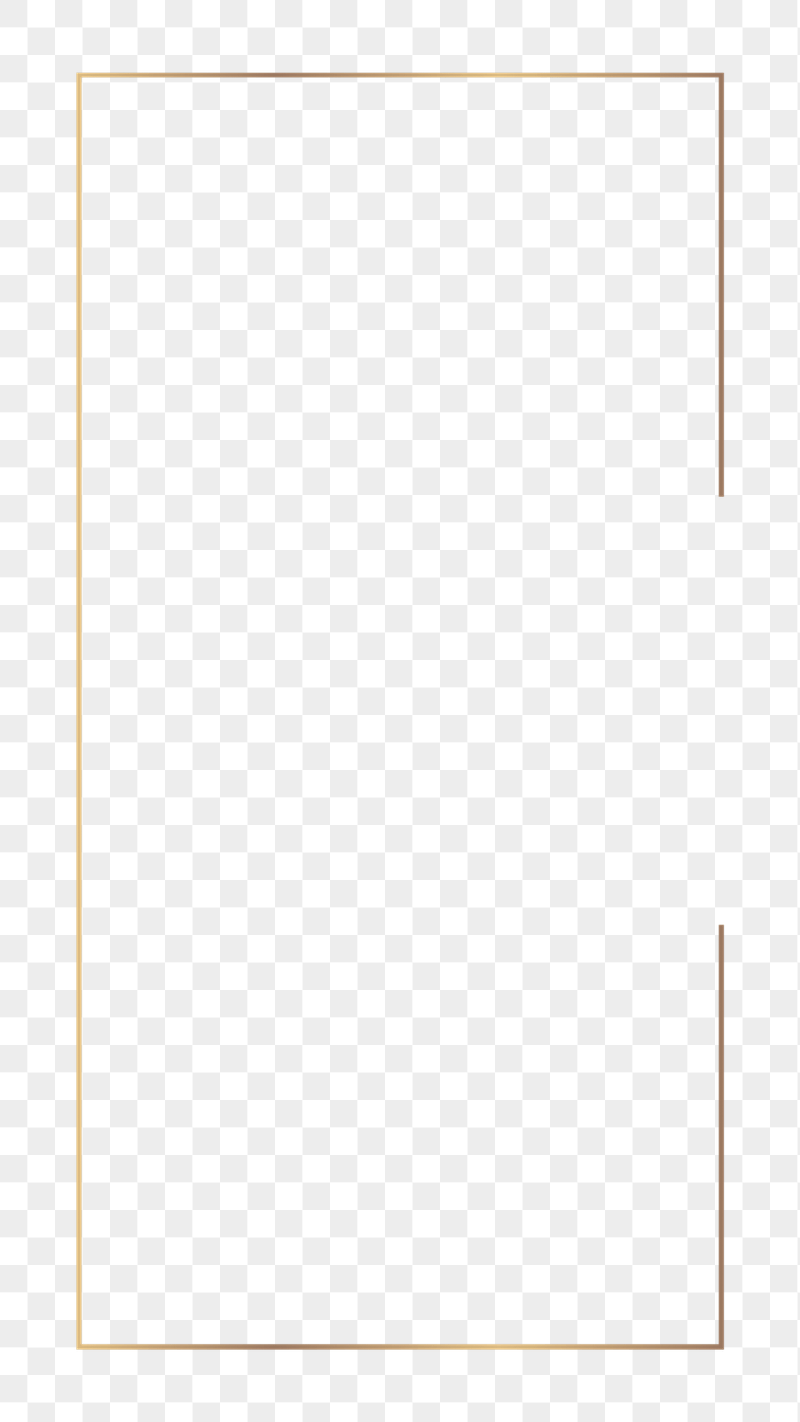Golden frame png sticker, transparent | Free PNG - rawpixel