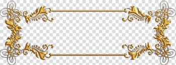, golden frame transparent background PNG clipart