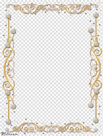Golden frame with gems, border transparent background PNG clipart