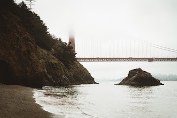 Golden Gate Bridge Covered With Fog