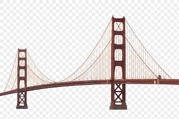 Golden Gate Bridge png illustration, | Free PNG - rawpixel