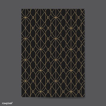 Golden geometric seamless pattern on a black .. | Free stock vector - 544448