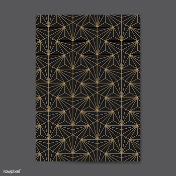 Golden geometric seamless pattern on a black .. | Free stock vector - 544454