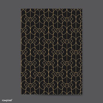 Golden geometric seamless pattern on a black .. | Free stock vector - 544464
