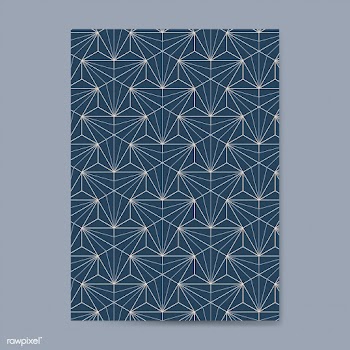 Golden geometric seamless pattern on a blue c.. | Free stock vector - 544412