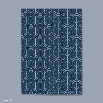 Golden geometric seamless pattern on a blue c.. | Free stock vector - 544466