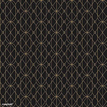 Golden geometric seamless pattern on black ba.. | Free stock vector - 544449