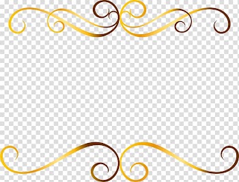 Golden glitter line transparent background PNG clipart
