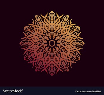 golden gradient mandala