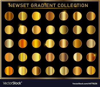 golden grunge shiny gradient design collection