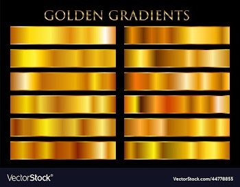 golden grunge shiny gradient design collection