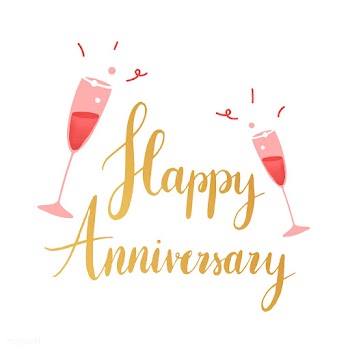 Golden happy Anniversary typography vector | Free stock vector - 511807