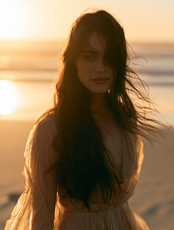 Golden Hour Beach Editorial