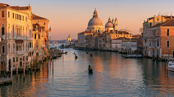 Golden Hour Reflection of Santa Maria della Salute in Venice