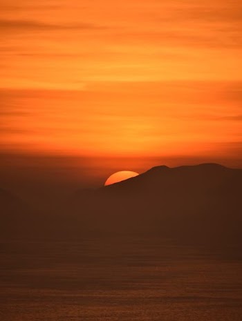 golden hour sun