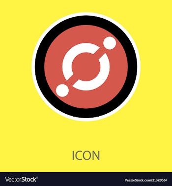 Golden icon coin crypto currency blockchain coin vector image