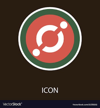 Golden icon coin crypto currency blockchain coin vector image