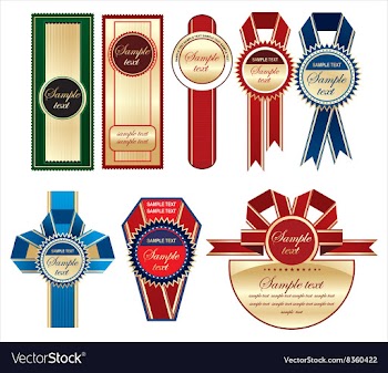 Golden Label Collections vector image