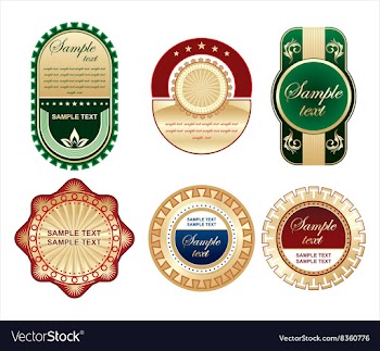 Golden Label Collections vector image