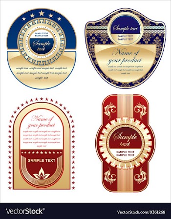 Golden Label Collections vector image