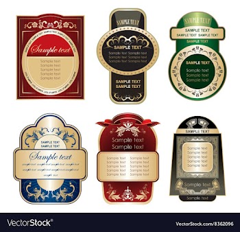 Golden Label Collections vector image