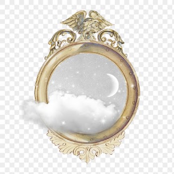 Golden mirror png surreal sticker, | Free PNG Illustration - rawpixel