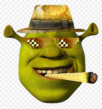 Golden Mlg Shrek Face Bling Shrek Dank Meme Funny Wow, HD Png ...