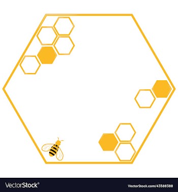 golden mockups hexagonal honeycomb shape pattern