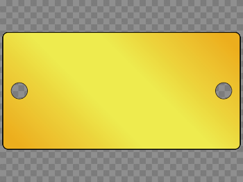 Golden Name Plate Transparent Image