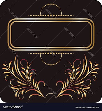 Golden ornament vector image