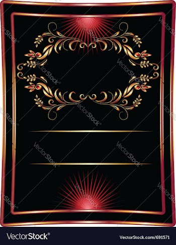 Golden ornament vector image