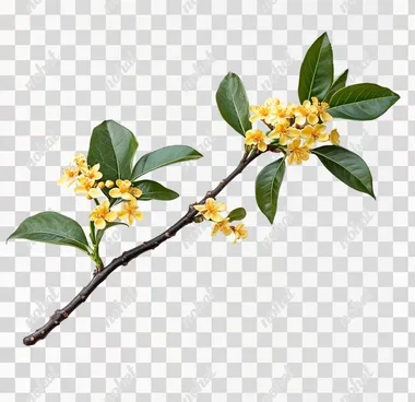 Golden Osmanthus: A Branch of Beauty in Bloom