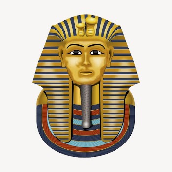 Golden pharaoh mask clipart, illustration | Free Vector - rawpixel