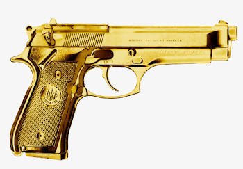 Golden Pistol Guns, Pistol Free Download, Pistol, Firearms PNG ...