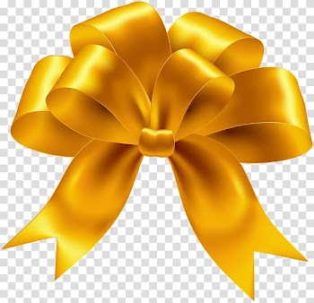 , GOLDEN RİBBON transparent background PNG clipart