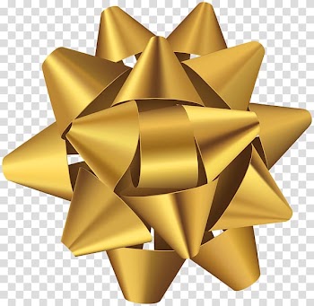 , GOLDEN RİBBON transparent background PNG clipart