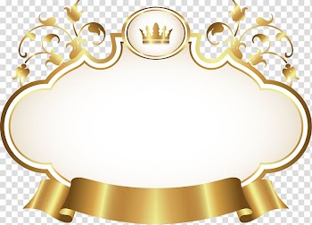 Golden ribbon transparent background PNG clipart