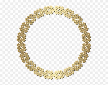 Golden Round Border Frame Transparent Png Clip Art - Golden Round Border Png