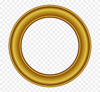 Golden Round Frame Png Free Download - Circular Photo Frames