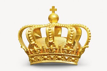 Golden royal crown, accessory, object | Free PSD - rawpixel
