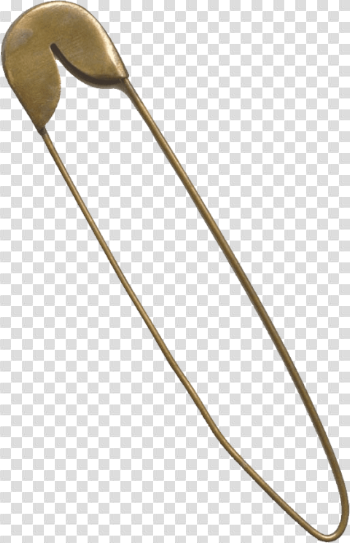 Golden Safety Pin PNG Download Image