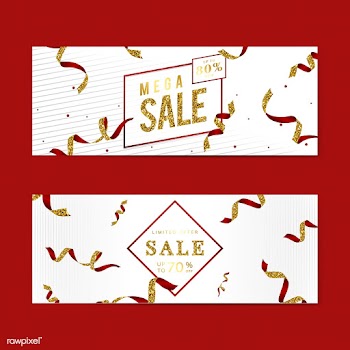Golden sale sign vector set | Free stock vector - 535077