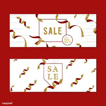 Golden sale sign vector set | Free stock vector - 535092