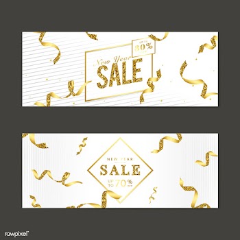 Golden sale sign vector set | Free stock vector - 535102