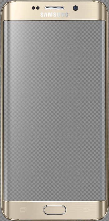 Golden Samsung Mobile S7 Telephone Phone Border
