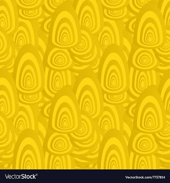 Golden seamless oval shape pattern background vector image