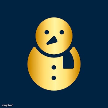 Golden snowman Christmas holiday decoration i.. | Free stock vector - 511647