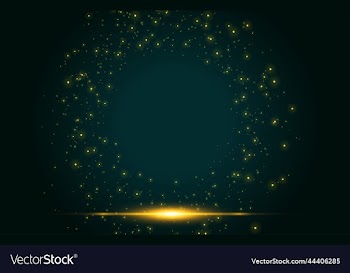 golden sparkle green background with text space
