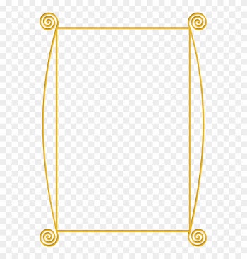 Golden Spiral Frame Clip Art - Gold Border Clip Art